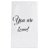 あなたは太陽のモチベーションが大好き引用文マインドン賛美グ スモールペーパーバッグ (正面)