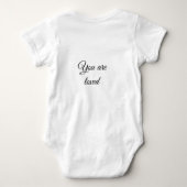 あなたは太陽のモチベーションが大好き引用文マインドン賛美グ ベビーボディスーツ (裏面)