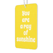 あなたは太陽の光、日当たりの良い幸せな黄色 カーエアーフレッシュナー (左)