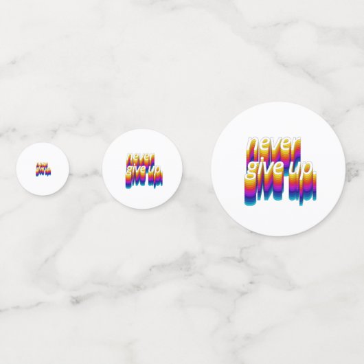 あなたは失敗しない、やる気を起こさせる検出引用文 コンフェッティ (正面)