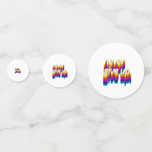 あなたは失敗しない、やる気を起こさせる検出引用文 コンフェッティ (裏面)