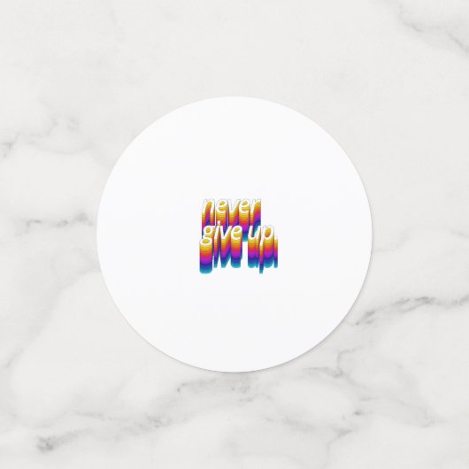 あなたは失敗しない、やる気を起こさせる検出引用文 コンフェッティ (スモール正面)