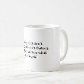 あなたは失敗しない、やる気を起こさせる検出引用文 コーヒーマグカップ (正面右)