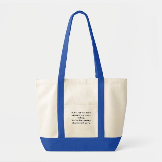 あなたは失敗しない、やる気を起こさせる検出引用文 トートバッグ (正面)