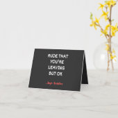 あなたは失礼だ離れが、大丈夫 カード (黄色い花)