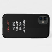 あなたは失礼だ離れが、大丈夫 Case-Mate iPhoneケース (裏面(横))