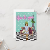 あなたは女の子の芸術を力ポップ・アートの付ける カード (正面/裏面インサイチュ)