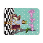 あなたは女の子の芸術を力ポップ・アートの付ける マグネット (横)