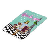 あなたは女の子の芸術を力ポップ・アートの付ける マグネット (左側)