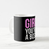 あなたは女の子ボス コーヒーマグカップ (正面左)