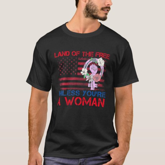 あなたは女性ヴィンテージが平等でない限り自由な土地 Tシャツ (正面)