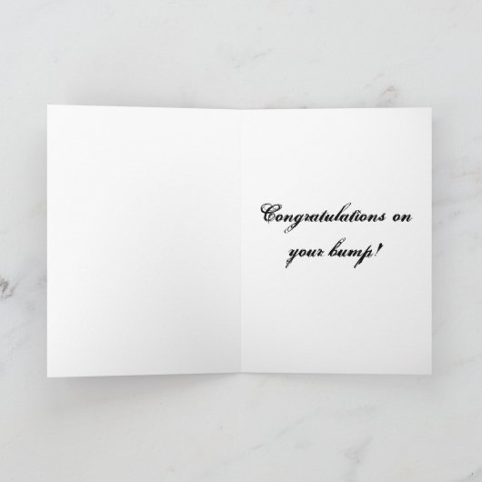 「あなたは妊娠してる!」 カード (内部)