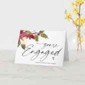 あなたは婚約したおめでとう カード (黄色い花)