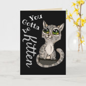 あなたは子猫パンにならなければならない カード (黄色い花)