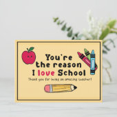 あなたは学校の先生評価が大好き サンキューカード (スタンド正面)