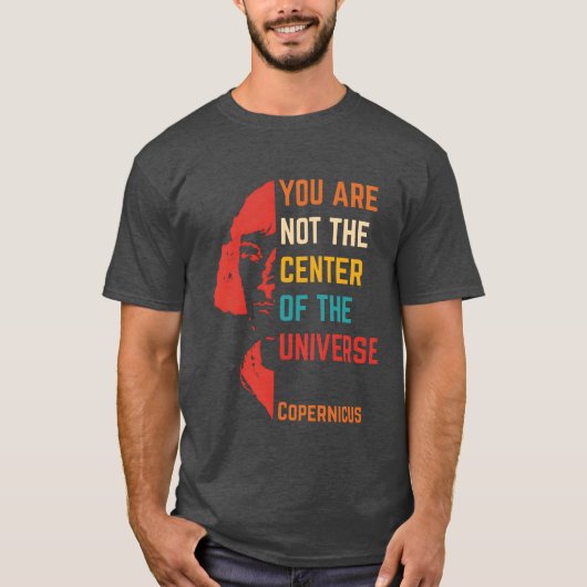 あなたは宇宙の中心ではない quote 家族 tシャツ (正面)
