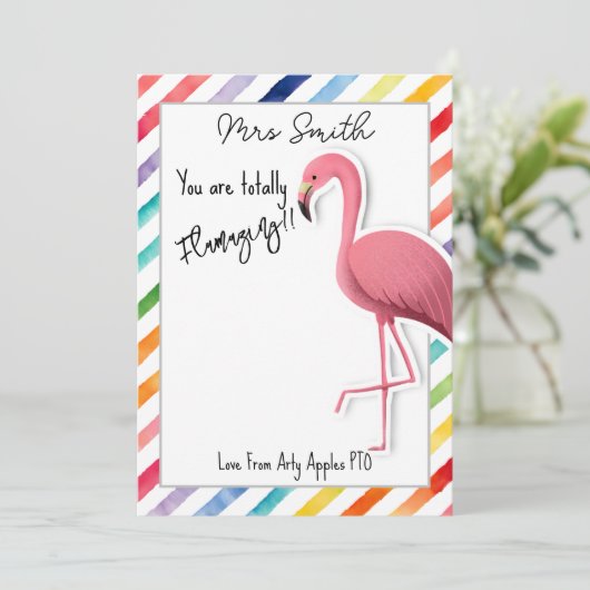 あなたは完全にフラミンゴのギフト券のフラミンゴ 招待状 (スタンド正面)