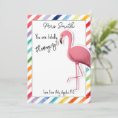 あなたは完全に素晴らしい フラミンゴ ギフト券 招待状 (スタンド正面)