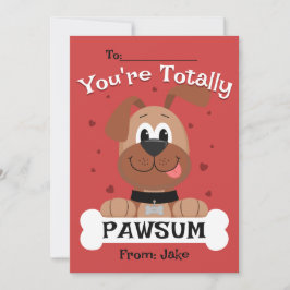 あなたは完全にpawsumキッズバレンタインデーのカード 招待状