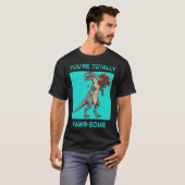 あなたは完全にRawrかわいいバレンタインデーの恐竜 Tシャツ (正面フル)