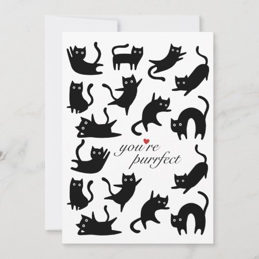 あなたは完璧な幸せな黒猫です シーズンカード (正面)