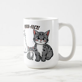 あなたは完璧な猫のアニメとハート コーヒーマグカップ