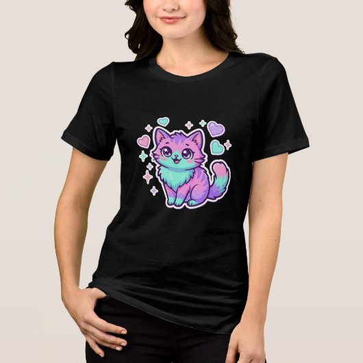 あなたは完璧な猫 トライブレンドTシャツ (正面)