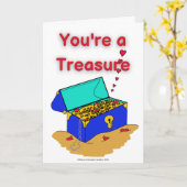 あなたは宝のバレンタインのカード カード (黄色い花)