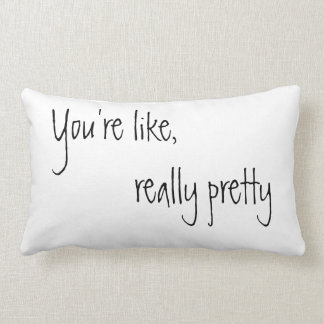 あなたは実際にかわいらしいのように ランバークッション