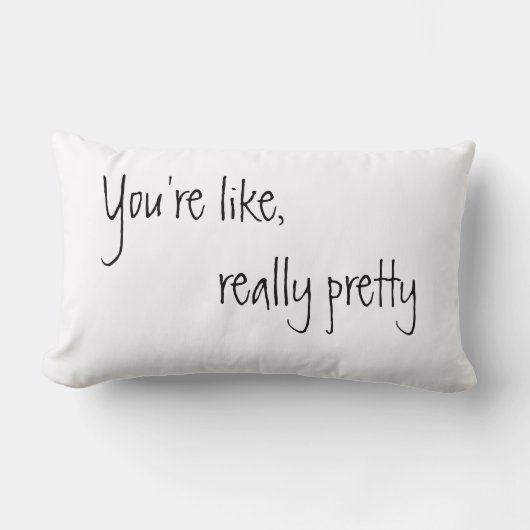 あなたは実際にかわいらしいのように ランバークッション (正面)