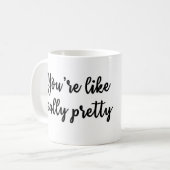 あなたは実際にかわいらしいマグのように コーヒーマグカップ (正面左)