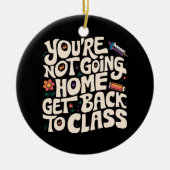 あなたは家に帰らない授業ナース セラミックオーナメント (正面)