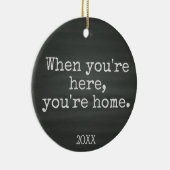 あなたは家庭の擁護施設の採用のギフト セラミックオーナメント (右)