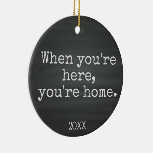 あなたは家庭の擁護施設の採用のギフト セラミックオーナメント (右)