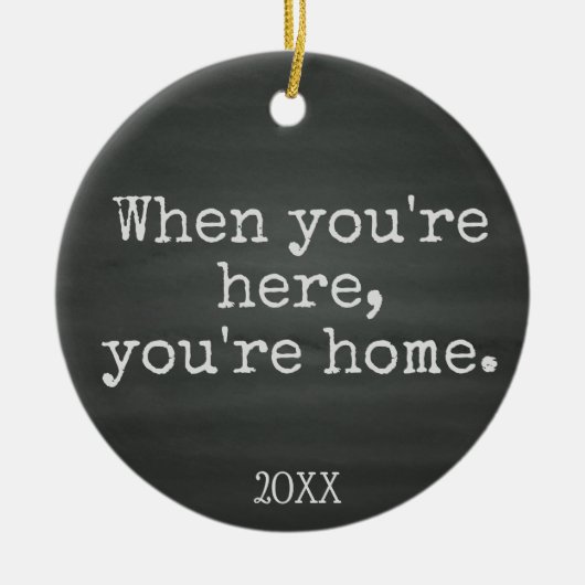 あなたは家庭の擁護施設の採用のギフト セラミックオーナメント (正面)