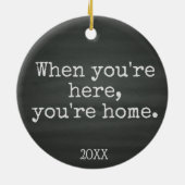 あなたは家庭の擁護施設の採用のギフト セラミックオーナメント (裏面)