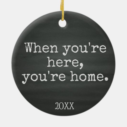 あなたは家庭の擁護施設の採用のギフト セラミックオーナメント (裏面)