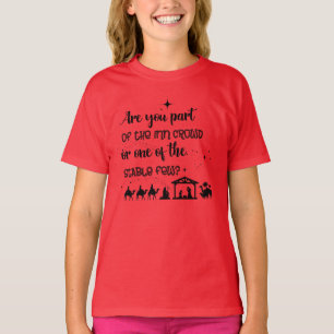 あなたは宿の仲間?クリスチャンクリスマス Tシャツ