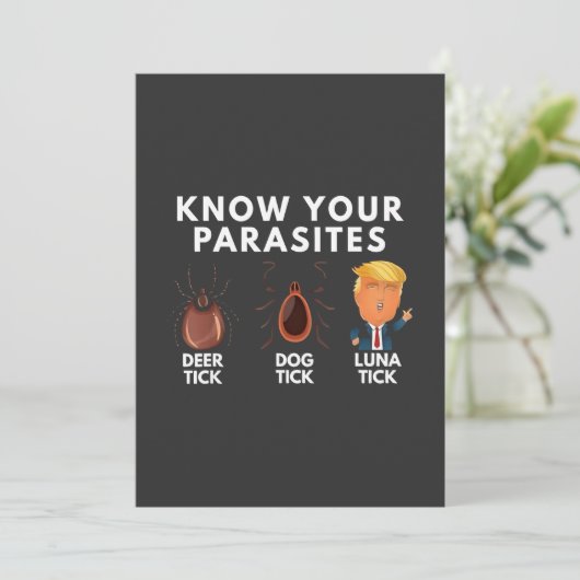 あなたは寄生虫のアンチトランプのユーモア政治を知る シーズンカード (スタンド正面)