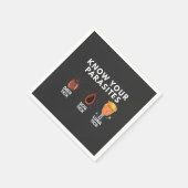 あなたは寄生虫のアンチトランプのユーモア政治を知る スタンダードカクテルナプキン (角)