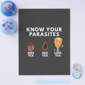 あなたは寄生虫のアンチトランプのユーモア政治を知る チラシ (シングル)