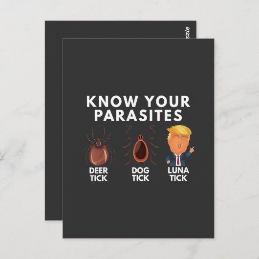 あなたは寄生虫のアンチトランプのユーモア政治を知る ポストカード (正面/裏面)