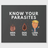 あなたは寄生虫のアンチトランプのユーモア政治を知る ラッピングペーパー (フラット)