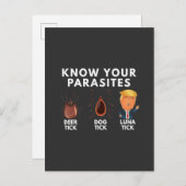 あなたは寄生虫のアンチトランプのユーモア政治を知る 案内ポストカード (正面/裏面)