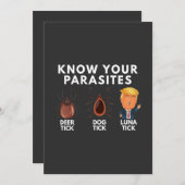 あなたは寄生虫のアンチトランプのユーモア政治を知る 案内状 (正面/裏面)