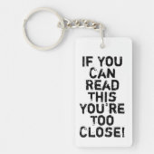 あなたは密接なアンチ – 社会引用文 キーホルダー (正面)