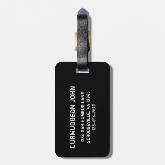 あなたは密接なアンチ – 社会引用文 ラゲッジタグ (裏面縦)