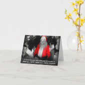 あなたは寝ると怖いサンタに見える カード (黄色い花)