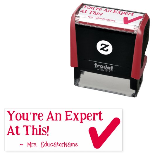 「あなたは専門家だ！」 グレーディング用ゴム印 セルフインキングスタンプ (インサイチュ)