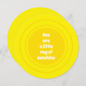 あなたは小さな太陽の光の黄色の太陽のカードです (正面/裏面)